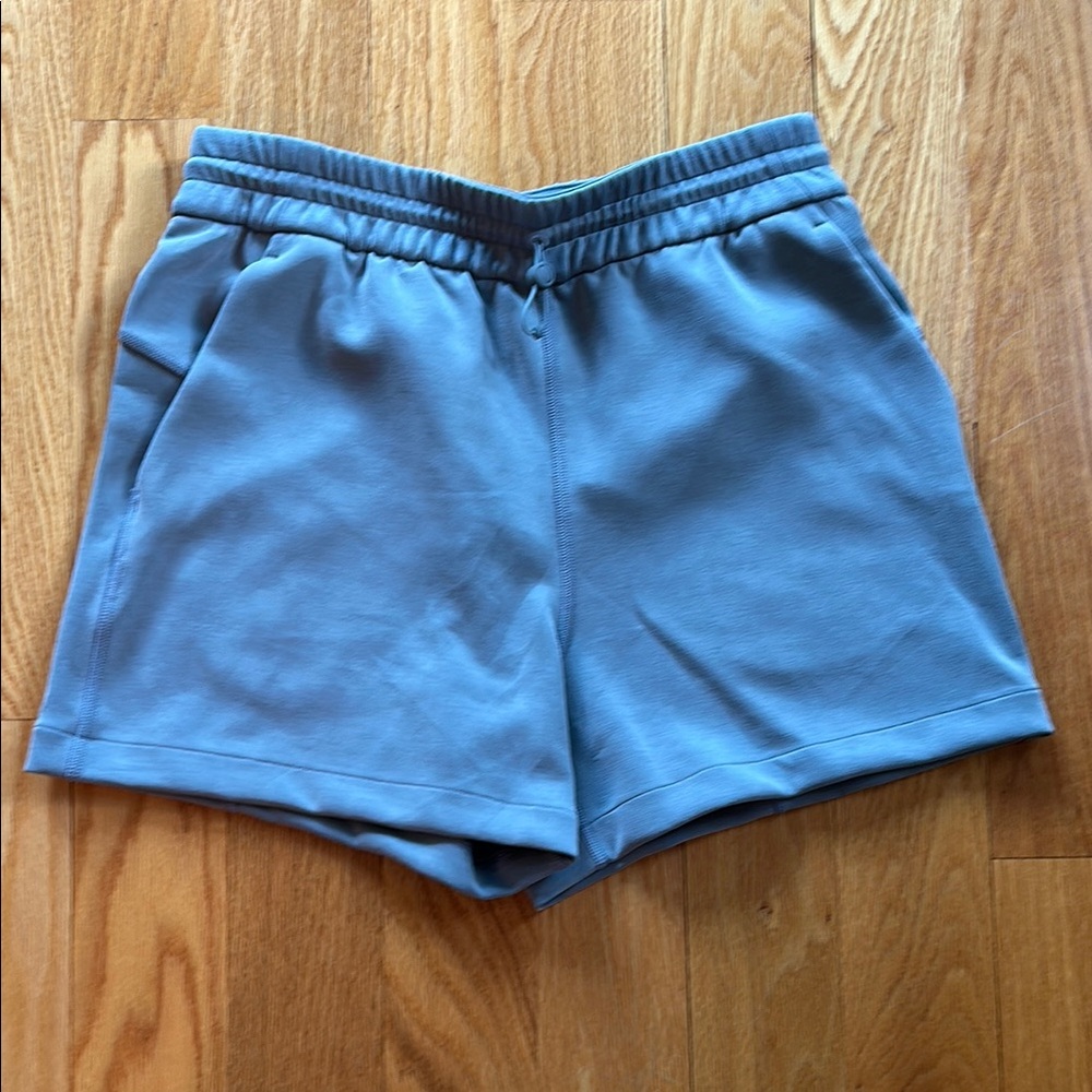 Lululemon Softstream High Rise Light Blue/Gray Athletic Shorts